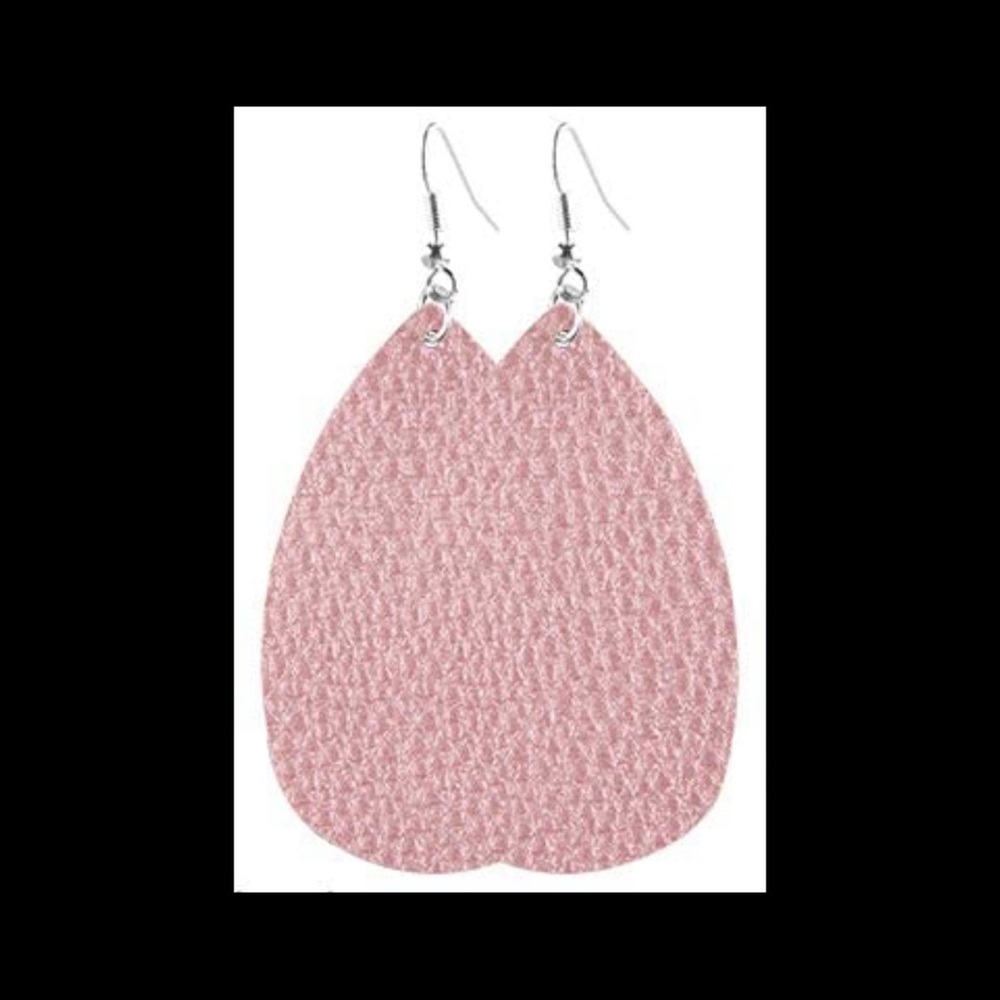 FAUX LEATHER EARRINGS
